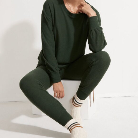 Madewell Brushed Waffle Knit Pajama Set - Picture 1 of 2